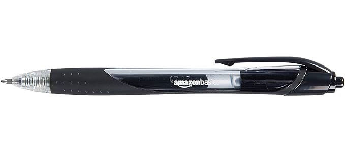 Amazon Basics Black Gel Ink Fine Point Pens